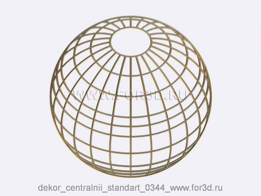 Decor central standart 0344 3d stl модель для ЧПУ