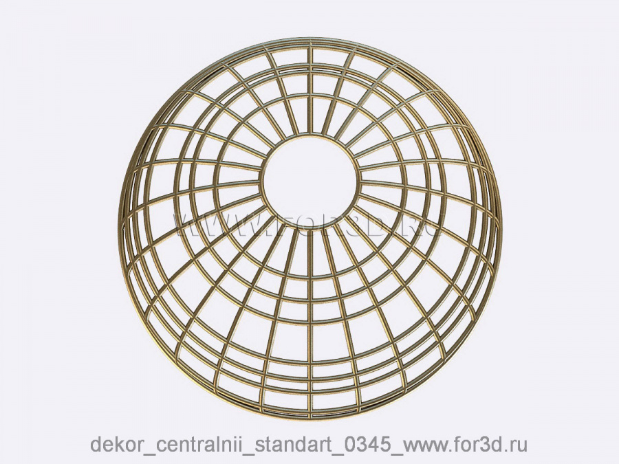 Decor central standart 0345 3d stl модель для ЧПУ