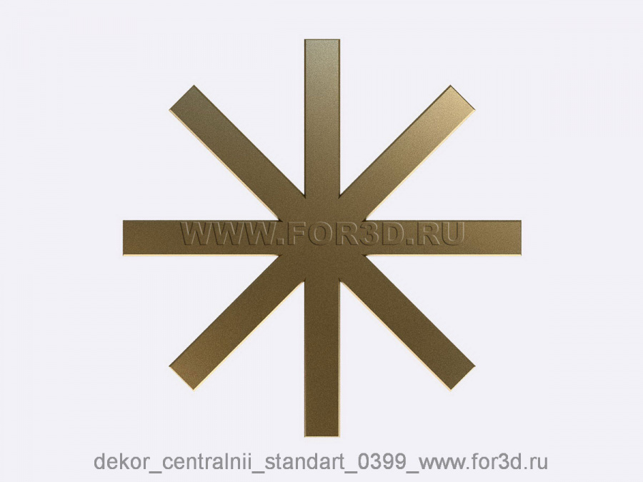 Decor central standart 0399 3d stl модель для ЧПУ
