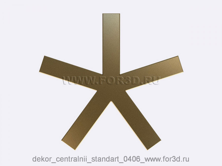 Decor central standart 0406 3d stl модель для ЧПУ