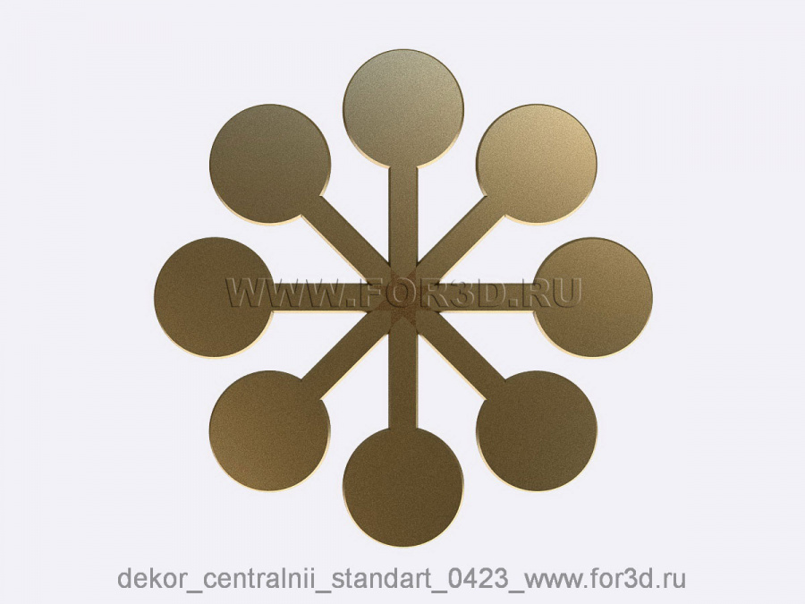 Decor central standart 0423 3d stl модель для ЧПУ