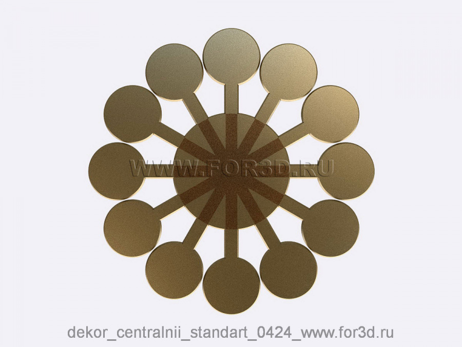 Decor central standart 0424 3d stl модель для ЧПУ