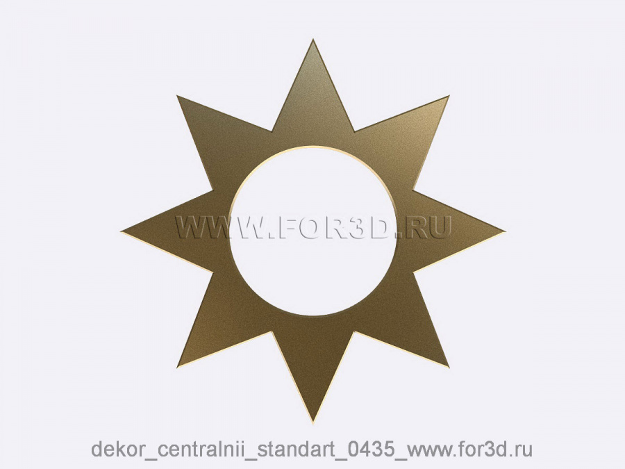 Decor central standart 0435 3d stl модель для ЧПУ
