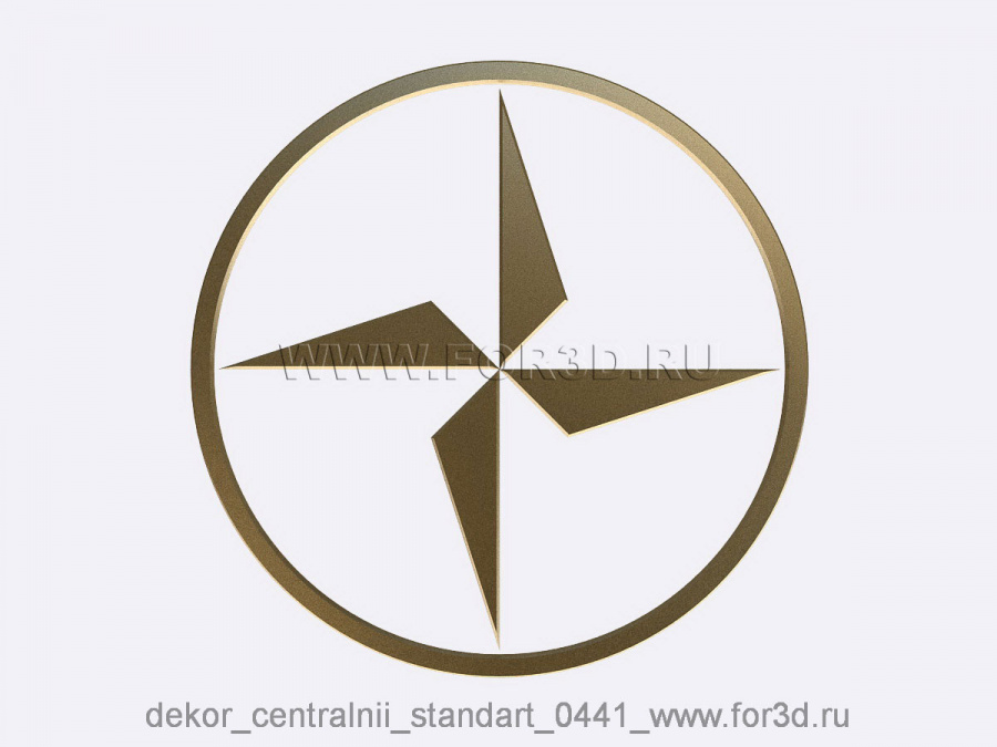 Decor central standart 0441 3d stl модель для ЧПУ