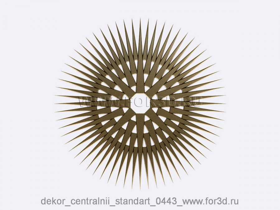 Decor central standart 0443 3d stl модель для ЧПУ