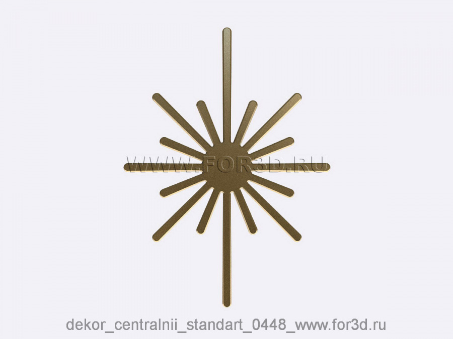 Decor central standart 0448 3d stl модель для ЧПУ