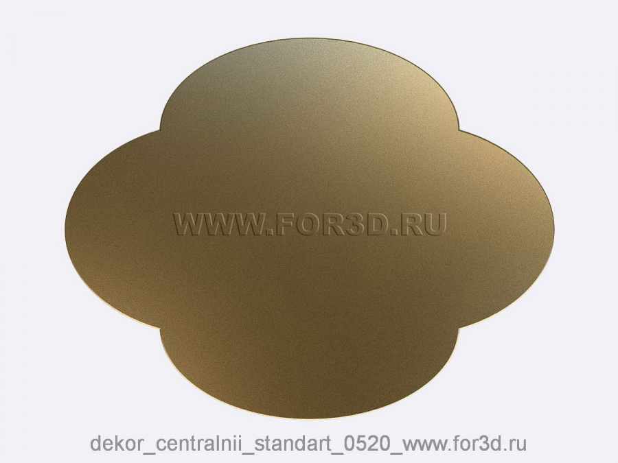 Decor central standart 0520 3d stl модель для ЧПУ