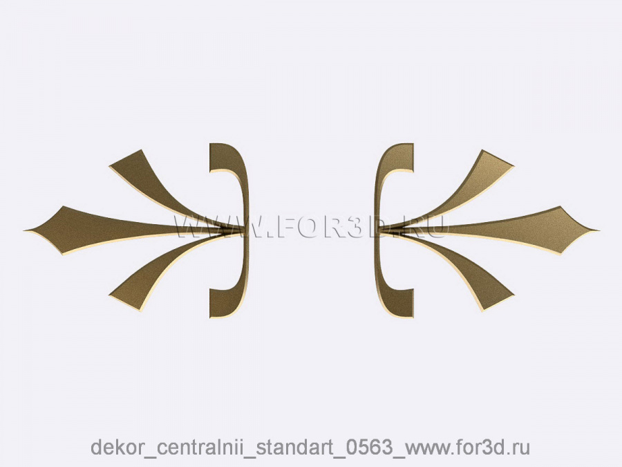 Decor central standart 0563 3d stl модель для ЧПУ