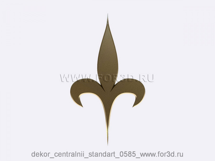 Decor central standart 0585 3d stl модель для ЧПУ
