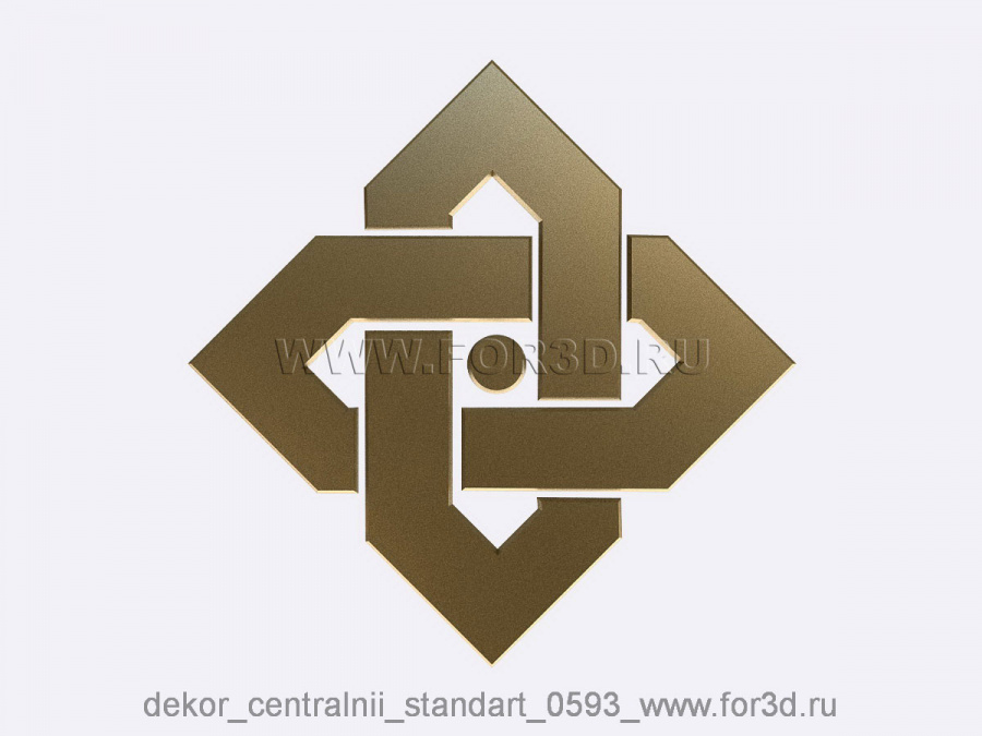 Decor central standart 0593 3d stl модель для ЧПУ