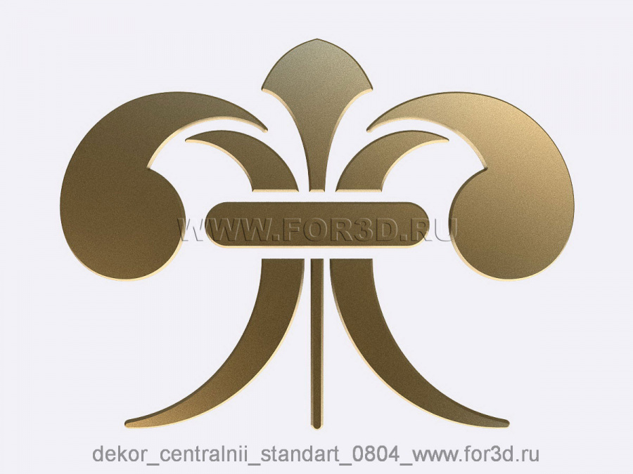 Decor central standart 0804 3d stl модель для ЧПУ