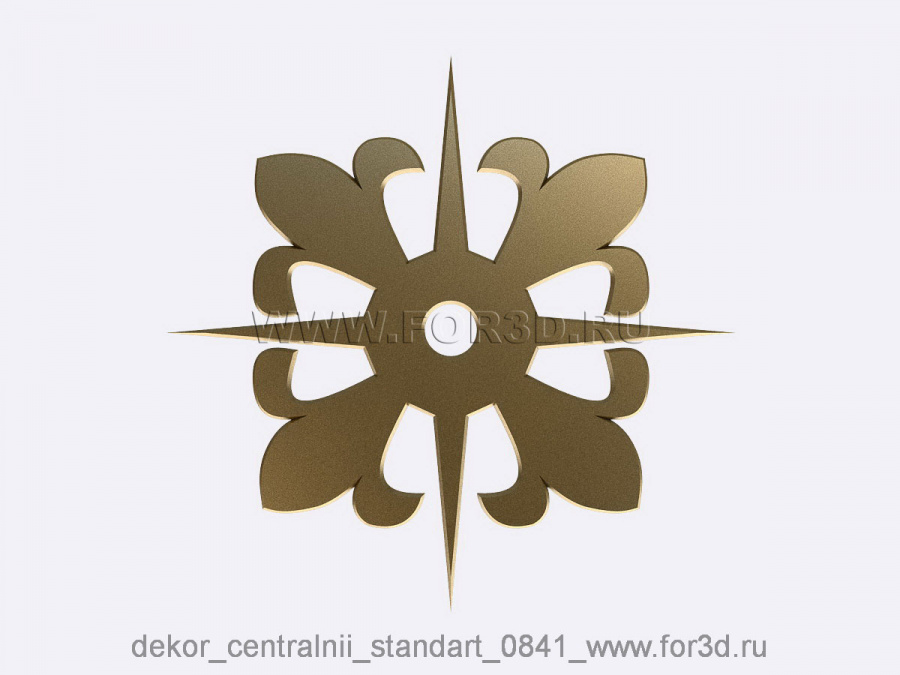 Decor central standart 0841 3d stl модель для ЧПУ