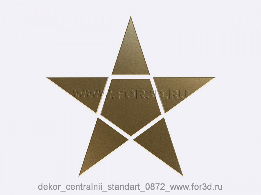 Decor central standart 0872 3d stl модель для ЧПУ