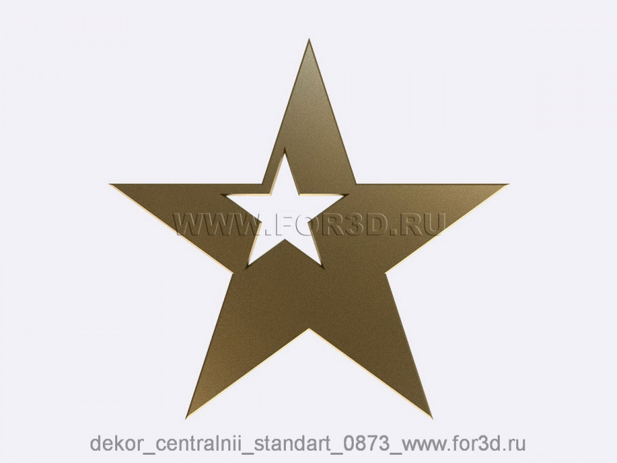 Decor central standart 0873 3d stl модель для ЧПУ
