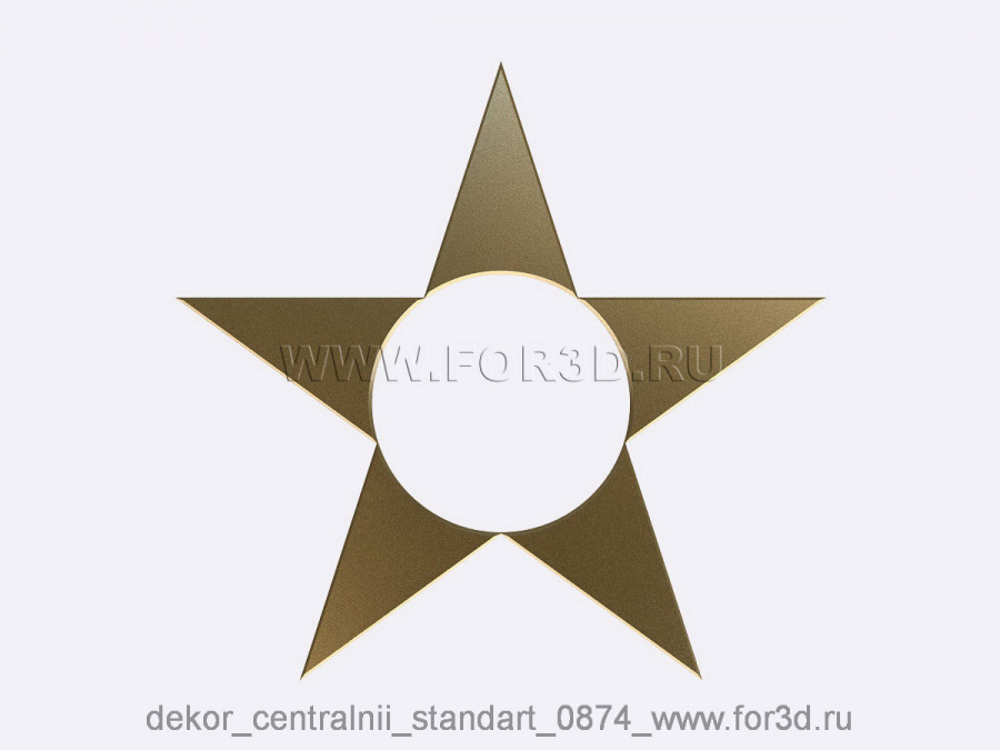 Decor central standart 0874 3d stl модель для ЧПУ