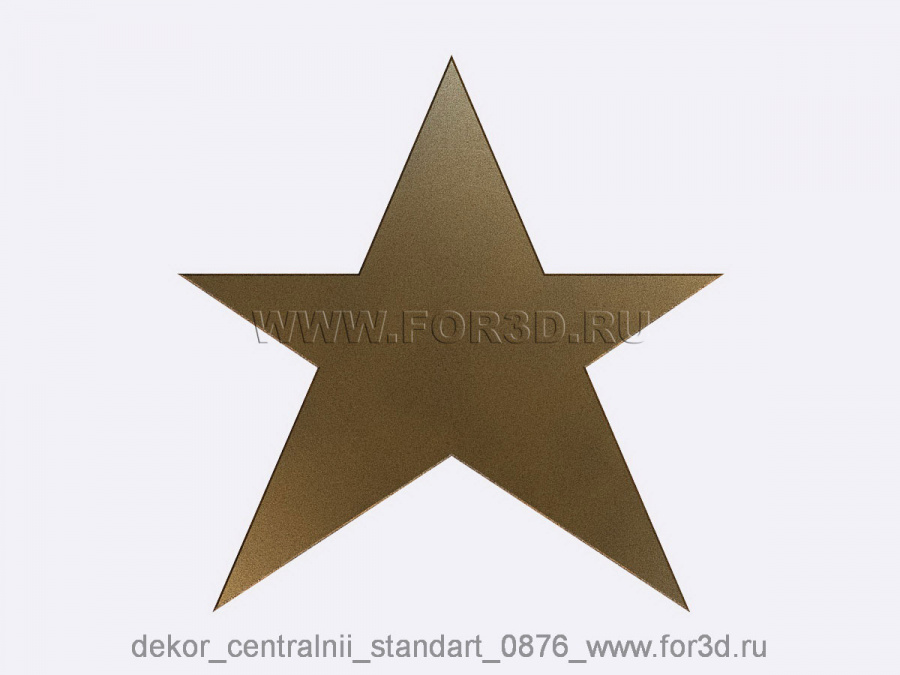 Decor central standart 0876 3d stl модель для ЧПУ