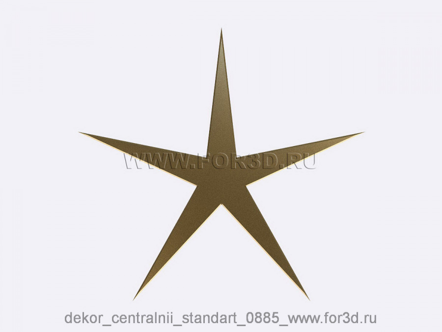 Decor central standart 0885 3d stl модель для ЧПУ