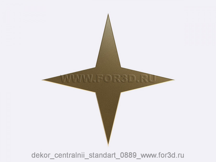 Decor central standart 0889 3d stl модель для ЧПУ