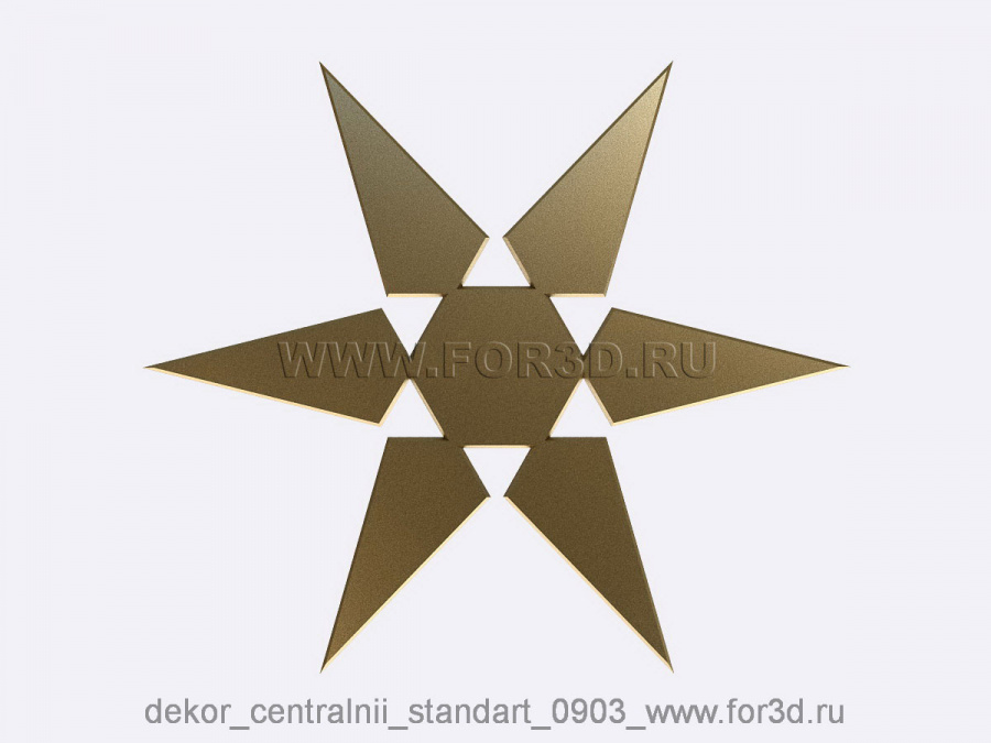 Decor central standart 0903 3d stl модель для ЧПУ