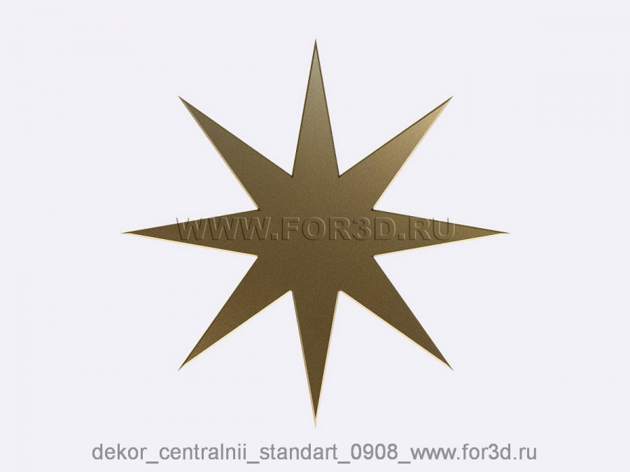 Decor central standart 0908 3d stl модель для ЧПУ