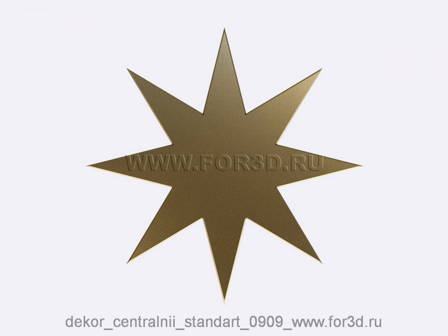 Decor central standart 0909 3d stl модель для ЧПУ