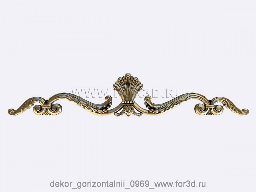 Decor horizontal 0969 3d stl for CNC