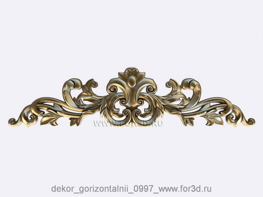 Decor horizontal 0997 3d stl for CNC