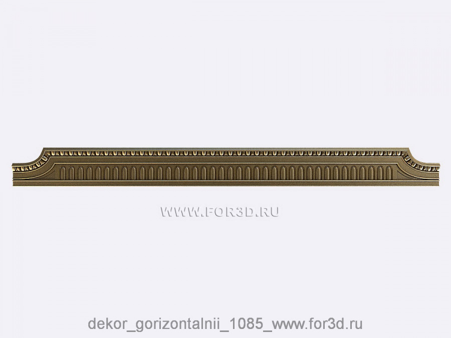 Decor horizontal 1085 3d stl for CNC