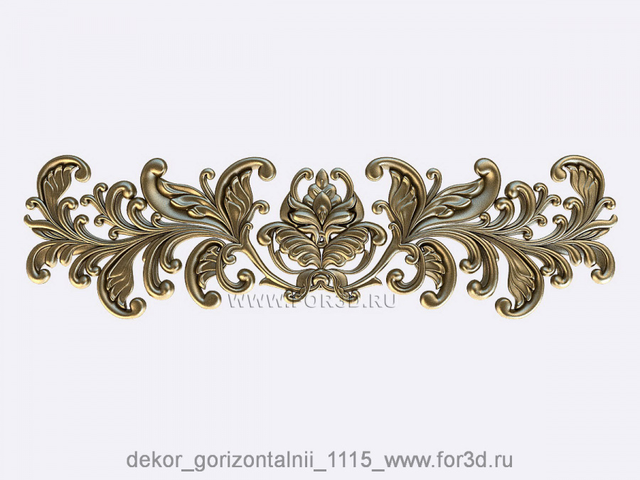 Decor horizontal 1115 3d stl for CNC