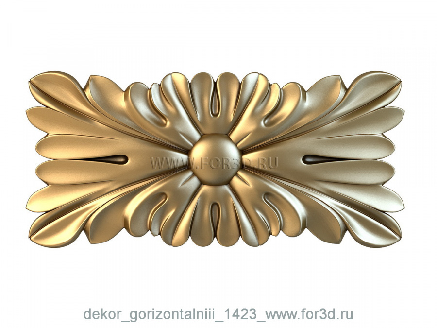 Decor horizontal 1423 3d stl for CNC