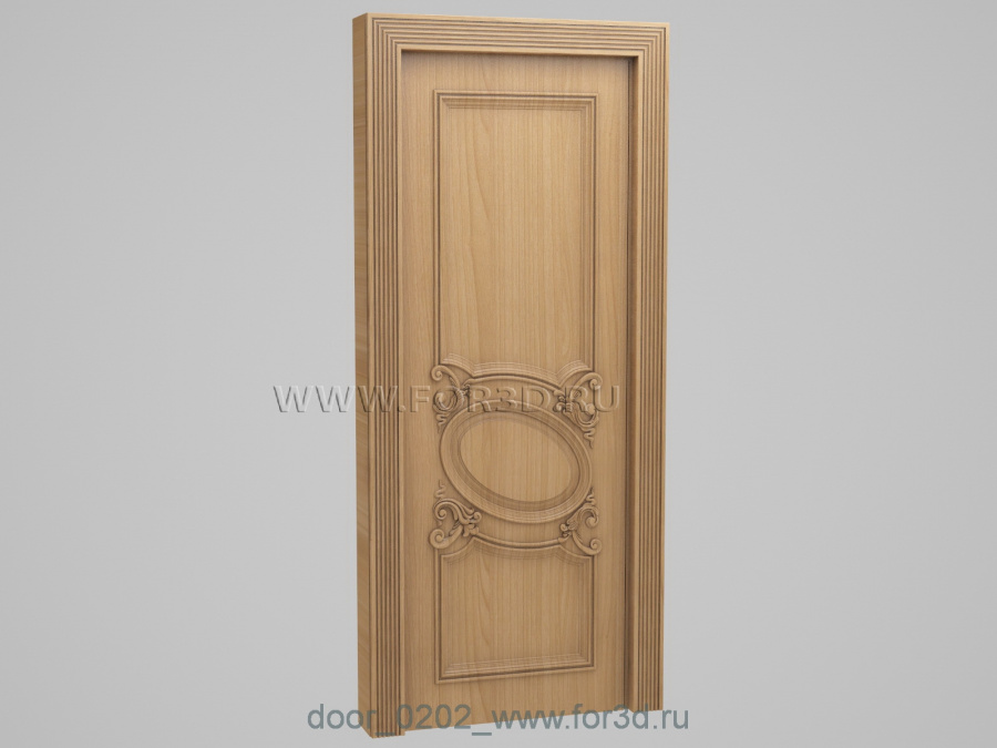 Door 0202 3d stl for CNC