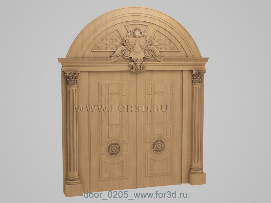 Дверь 0205 | stl - 3d model for CNC 3d stl модель для ЧПУ