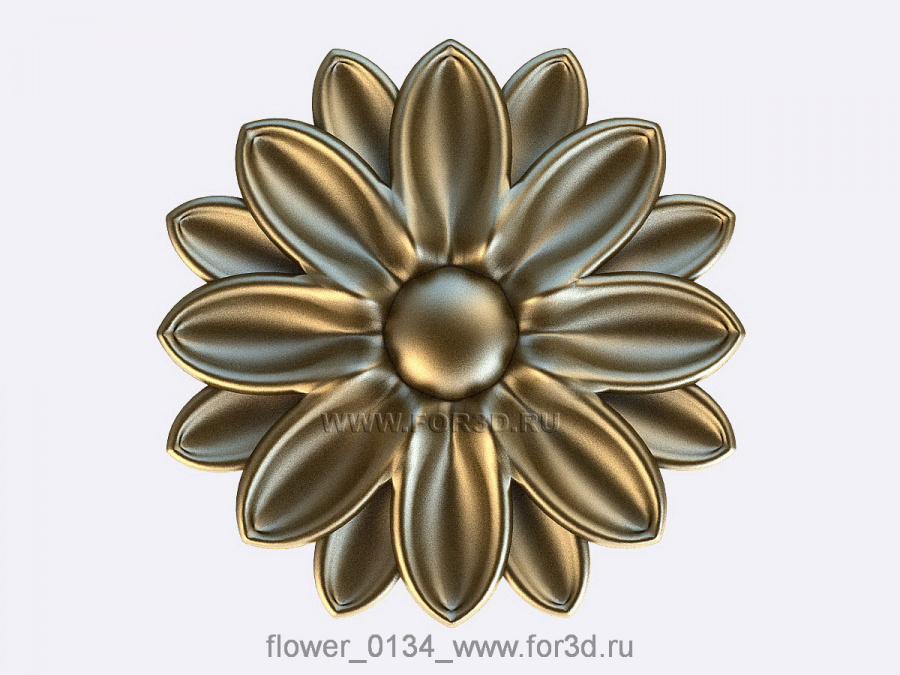 Flower 0134 3d stl модель для ЧПУ