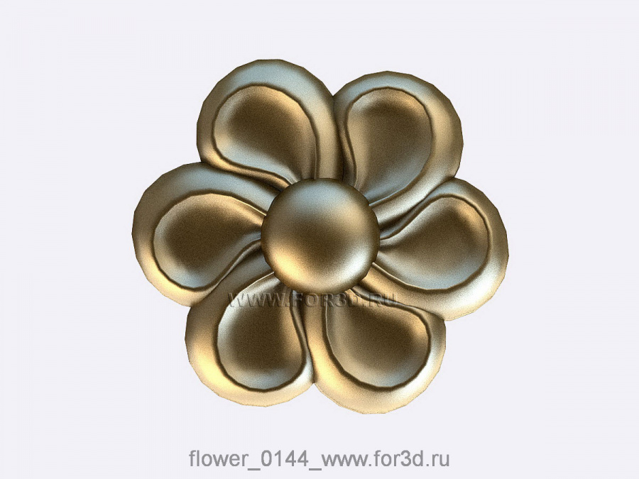 Flower 0144 3d stl модель для ЧПУ