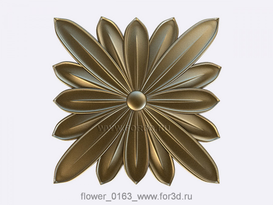 Flower 0163 3d stl модель для ЧПУ