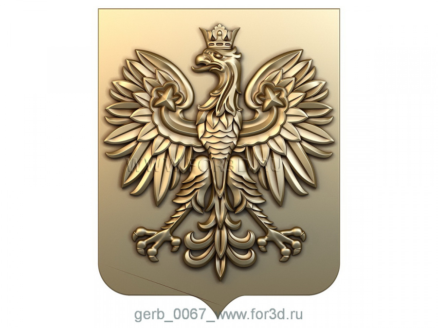 Coat of arms 0067 3d stl for CNC