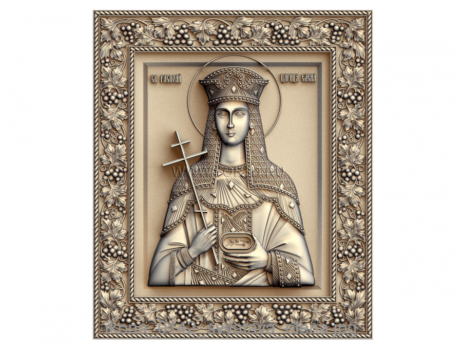 The icon of Saint Helena 0142 3d stl for CNC