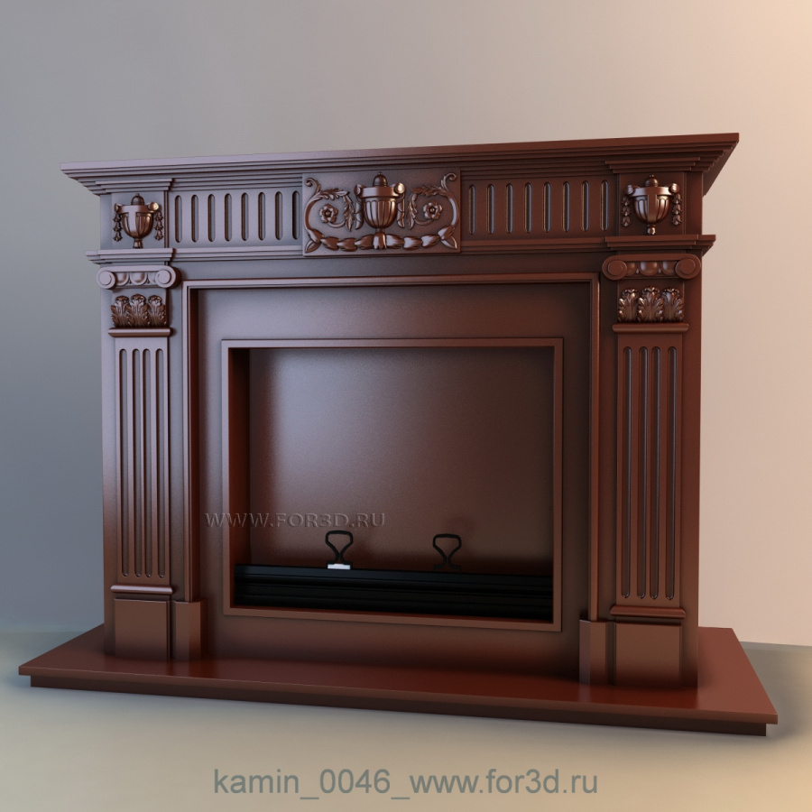 Fireplaces 0046 3d stl модель для ЧПУ