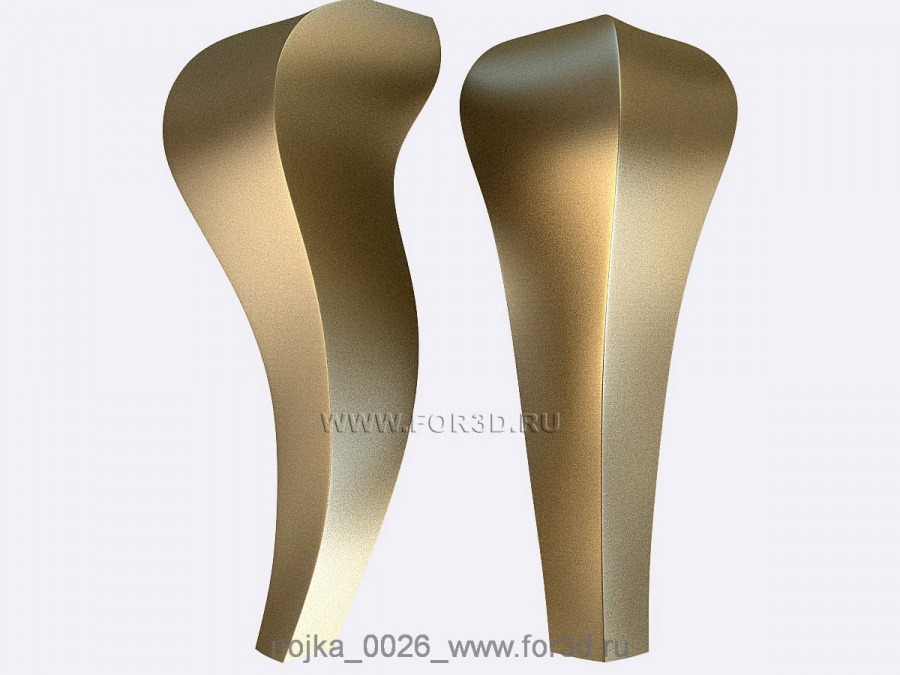 Legs 0026 3d stl for CNC