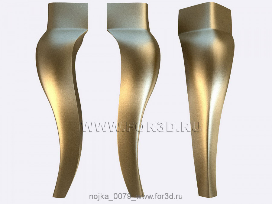 Legs 0079 3d stl for CNC