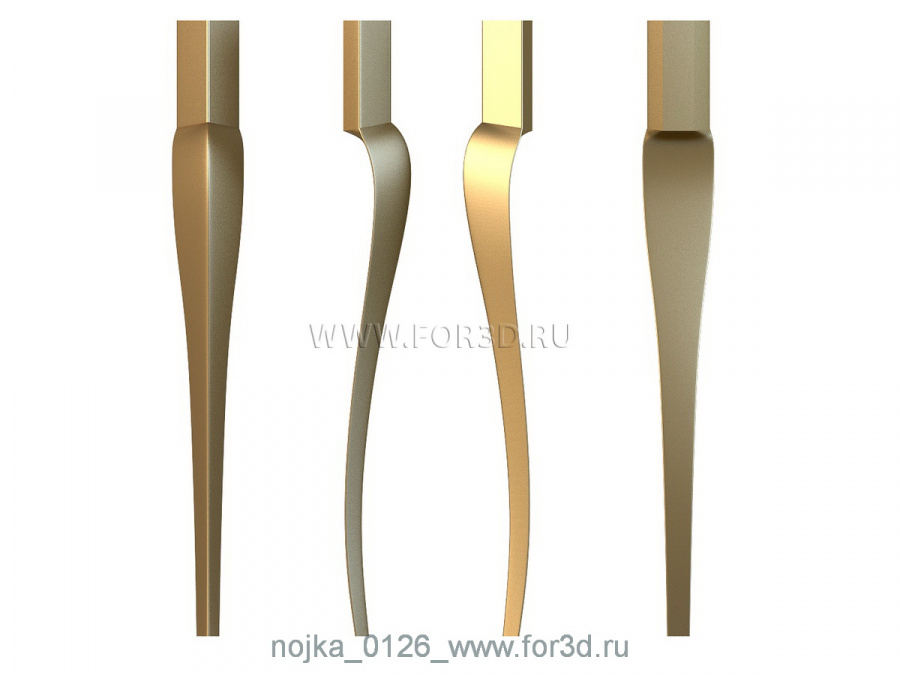 Legs 0126 3d stl for CNC