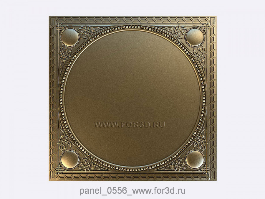 Panel 0556 3d stl for CNC