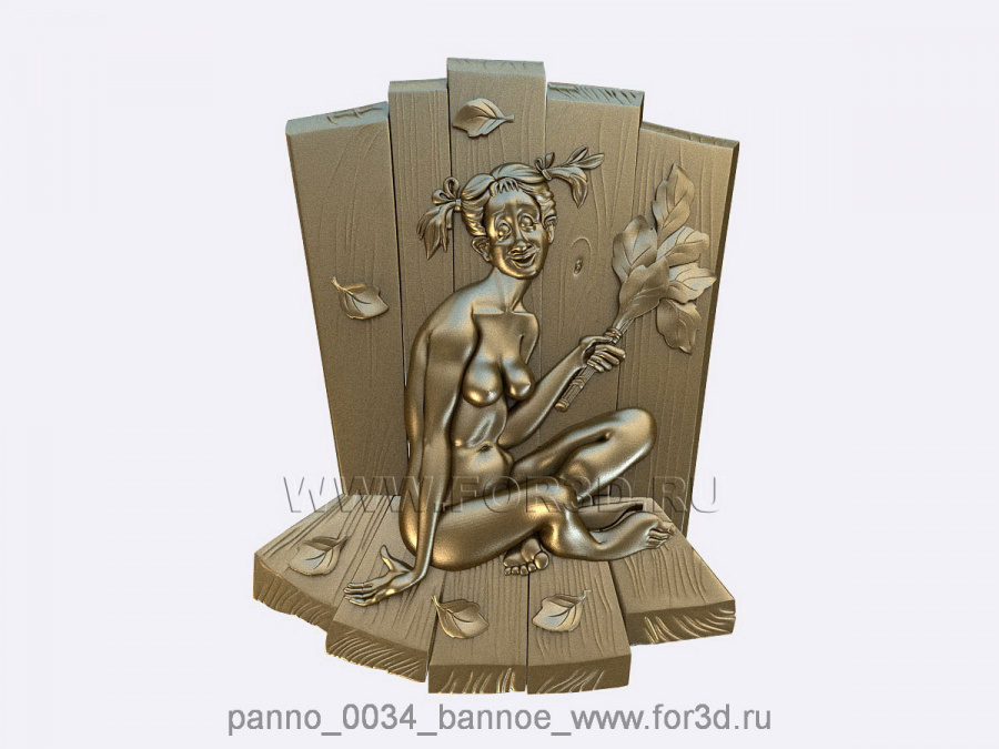 Panno 0034 "Bathhouse" | 3d stl model for CNC 3d stl for CNC