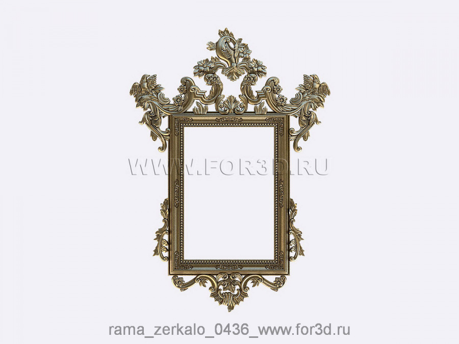 Mirror 0436 3d stl for CNC