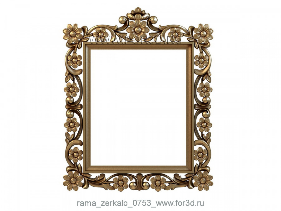 Mirror 0753 3d stl for CNC