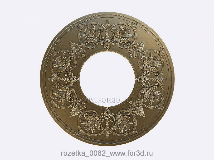 Rosette 0062 | 3d stl model for CNC 3d stl for CNC