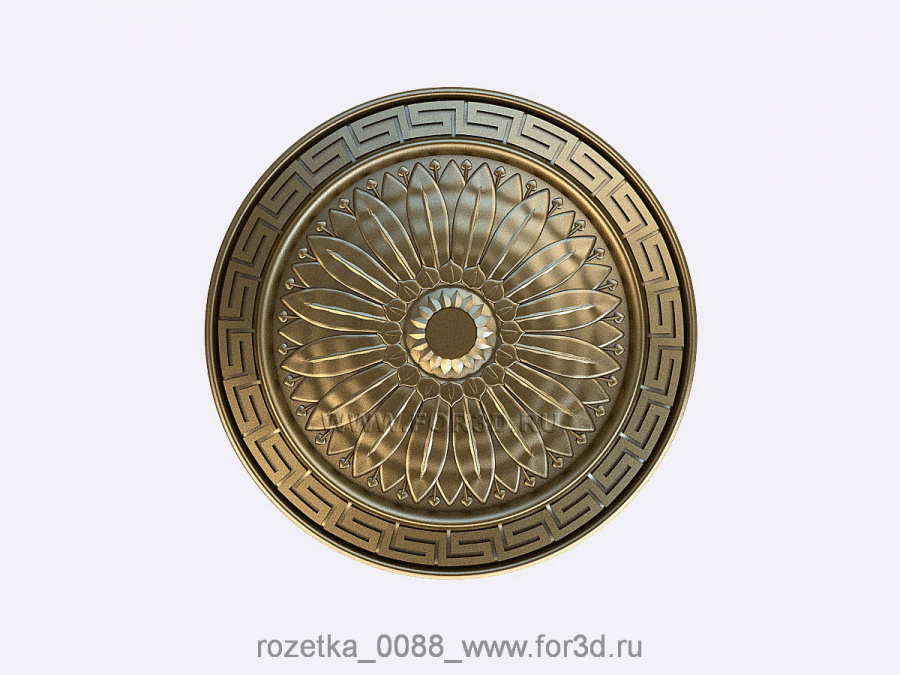 Rosette 0088 | 3d stl model for CNC 3d stl for CNC