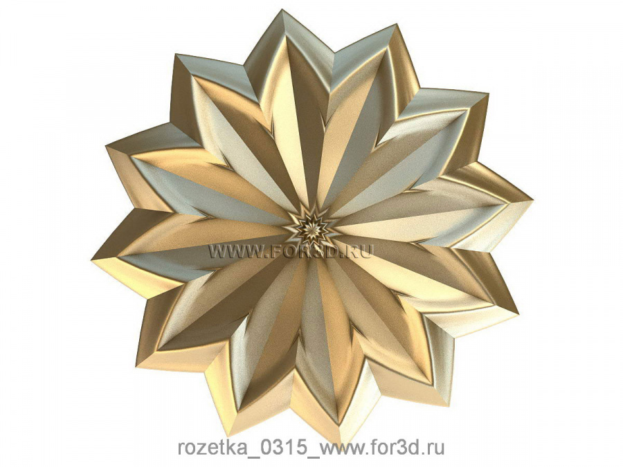 Rosette 0315 | 3d stl model for CNC 3d stl for CNC