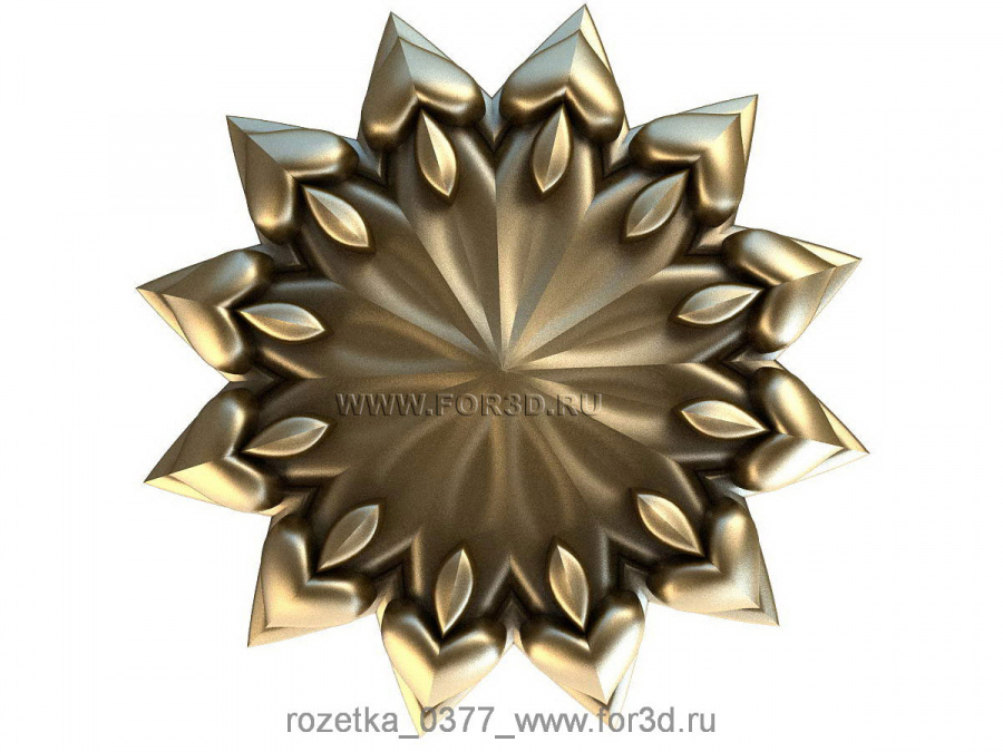 Rosette 0377 | 3d stl model for CNC 3d stl for CNC