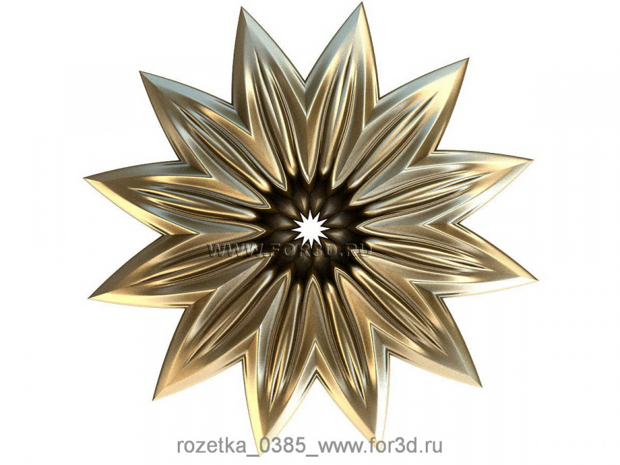 Rosette 0385 | 3d stl model for CNC 3d stl for CNC